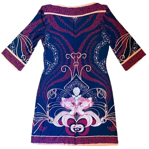 Donna Morgan | Floral Long-Sleeved Dress (6) - Picture 3 of 4